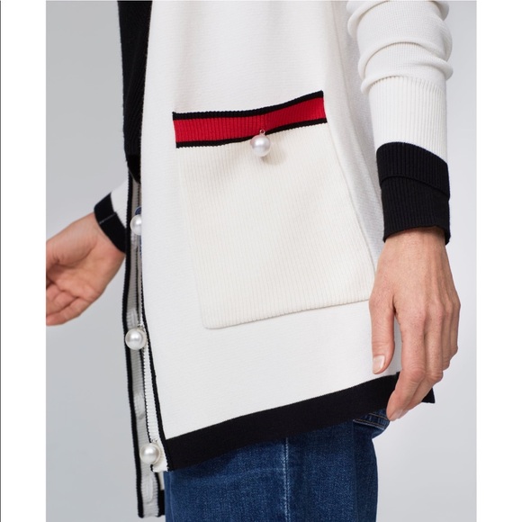 Zara Sweaters - Zara cardigan with contrasting piping size M  NWT